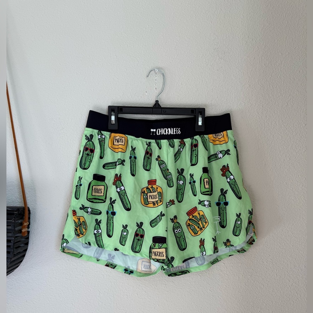 Chickenlegs Nightware Pickles Running Shorts, Size XL